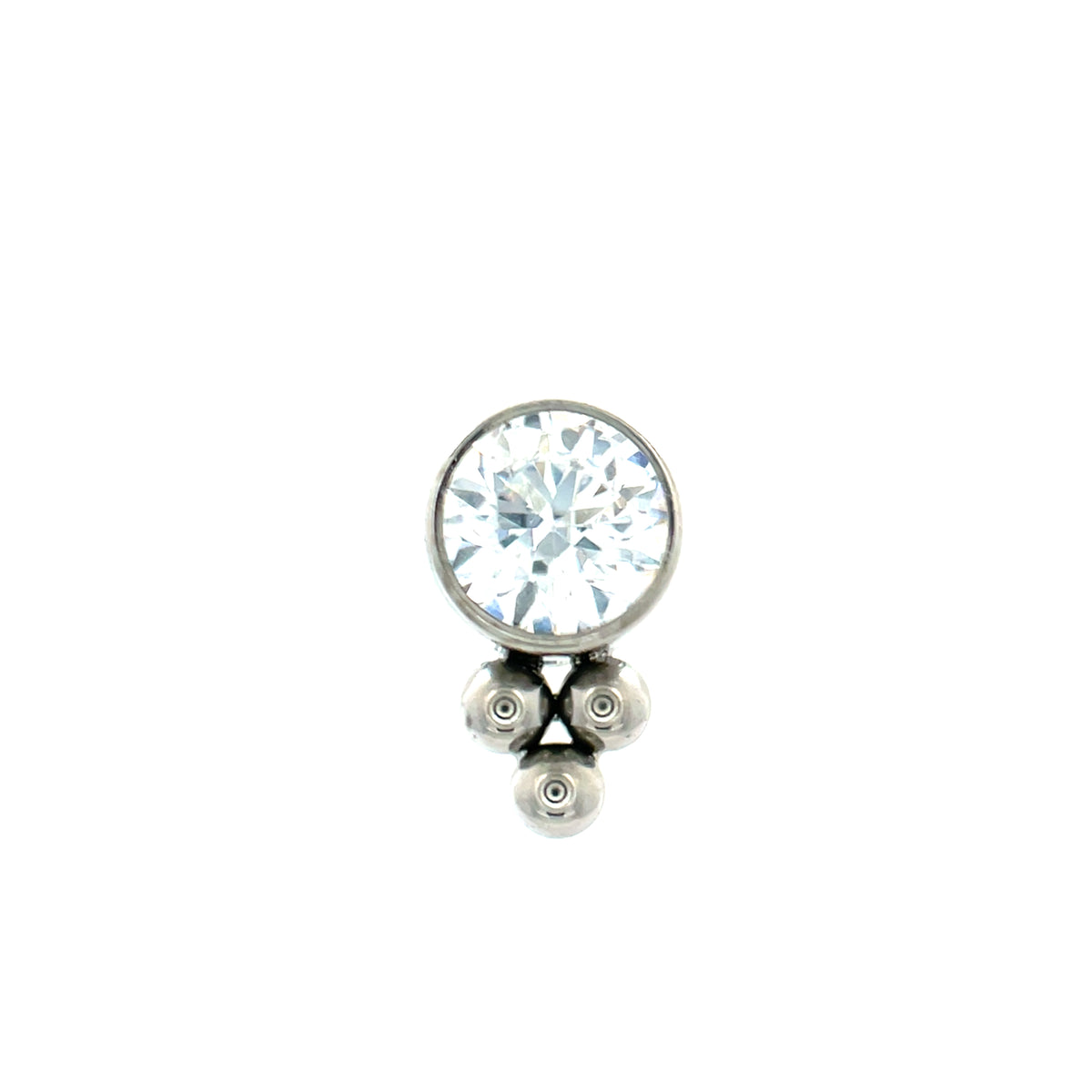 LeRoi Haute Couture CZ Tri-bead End