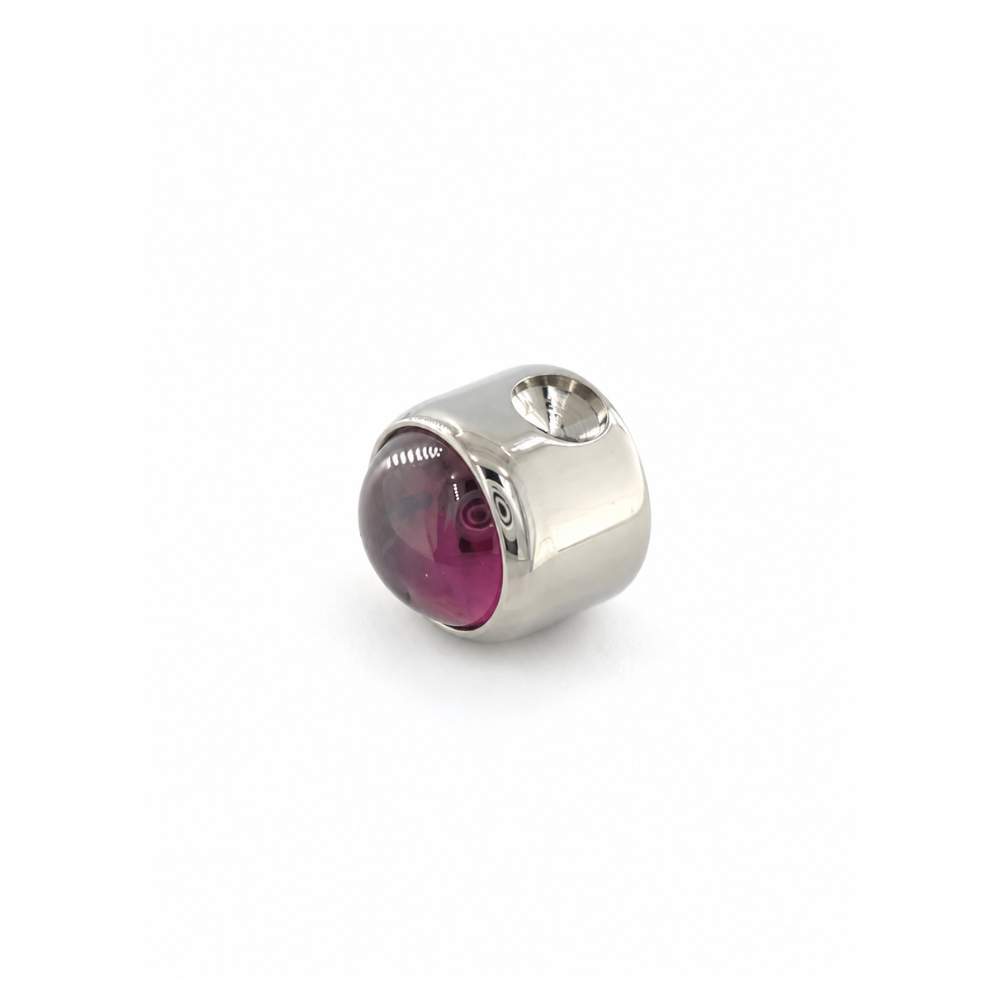 Industrial Strength Titanium Natural Gem Captive Bead