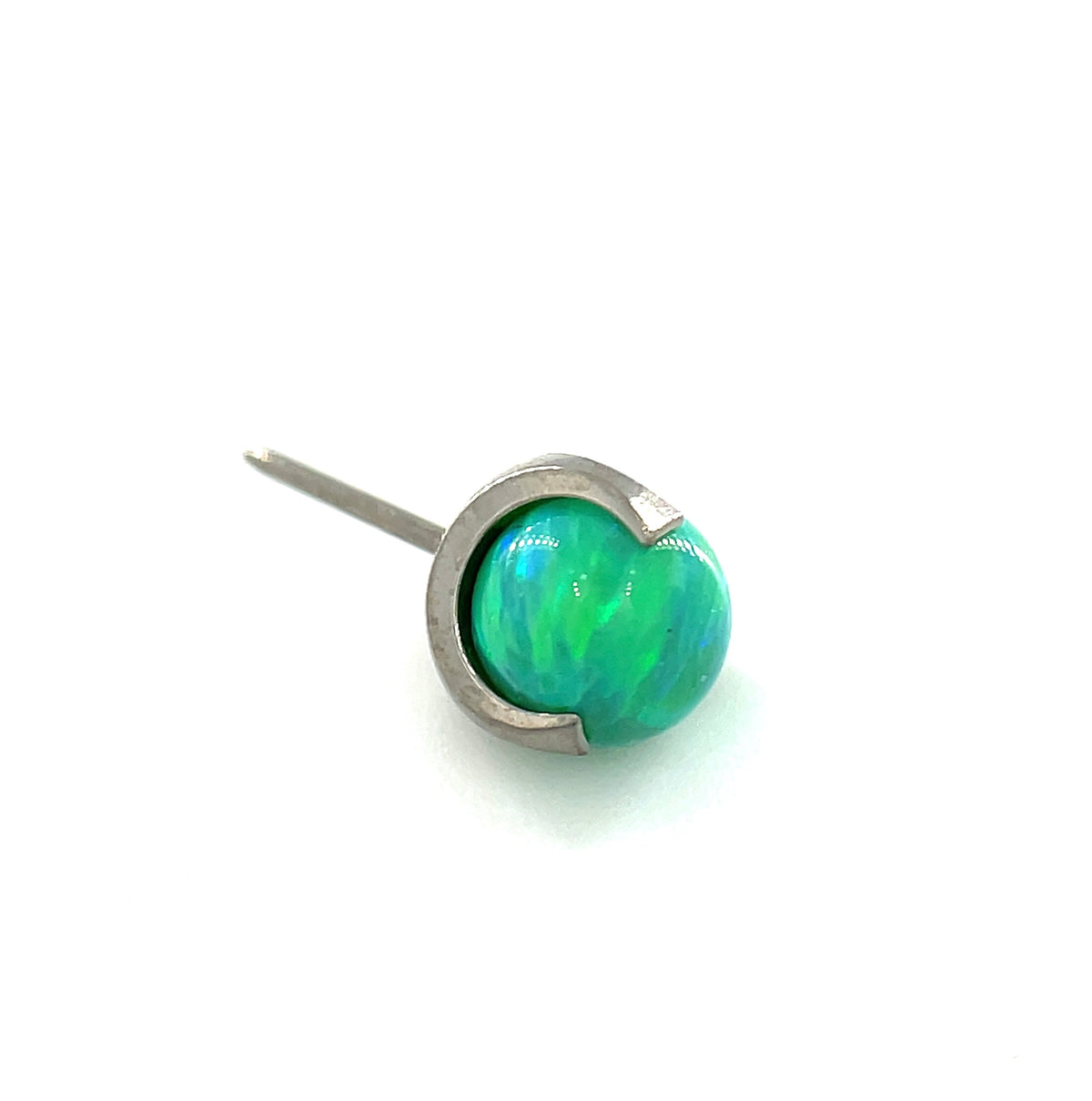 NeoMetal Lime Opal Orb Gem Barbell