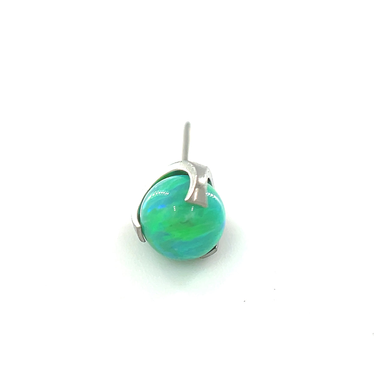 NeoMetal Lime Opal Orb Gem Barbell