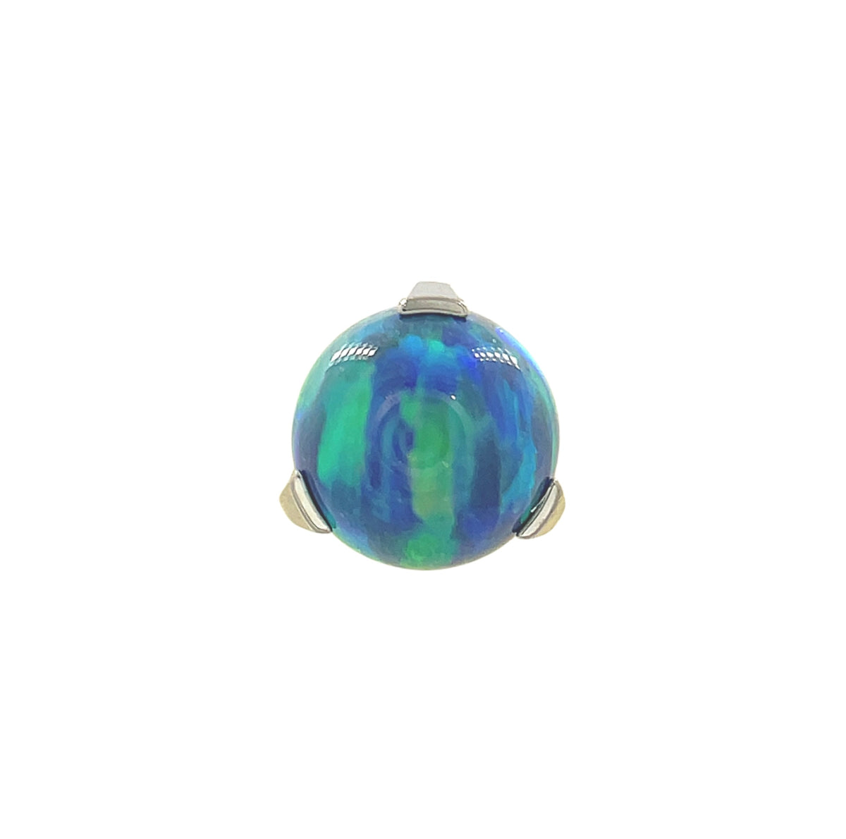 NeoMetal Peacock Opal Orb Gem Barbell