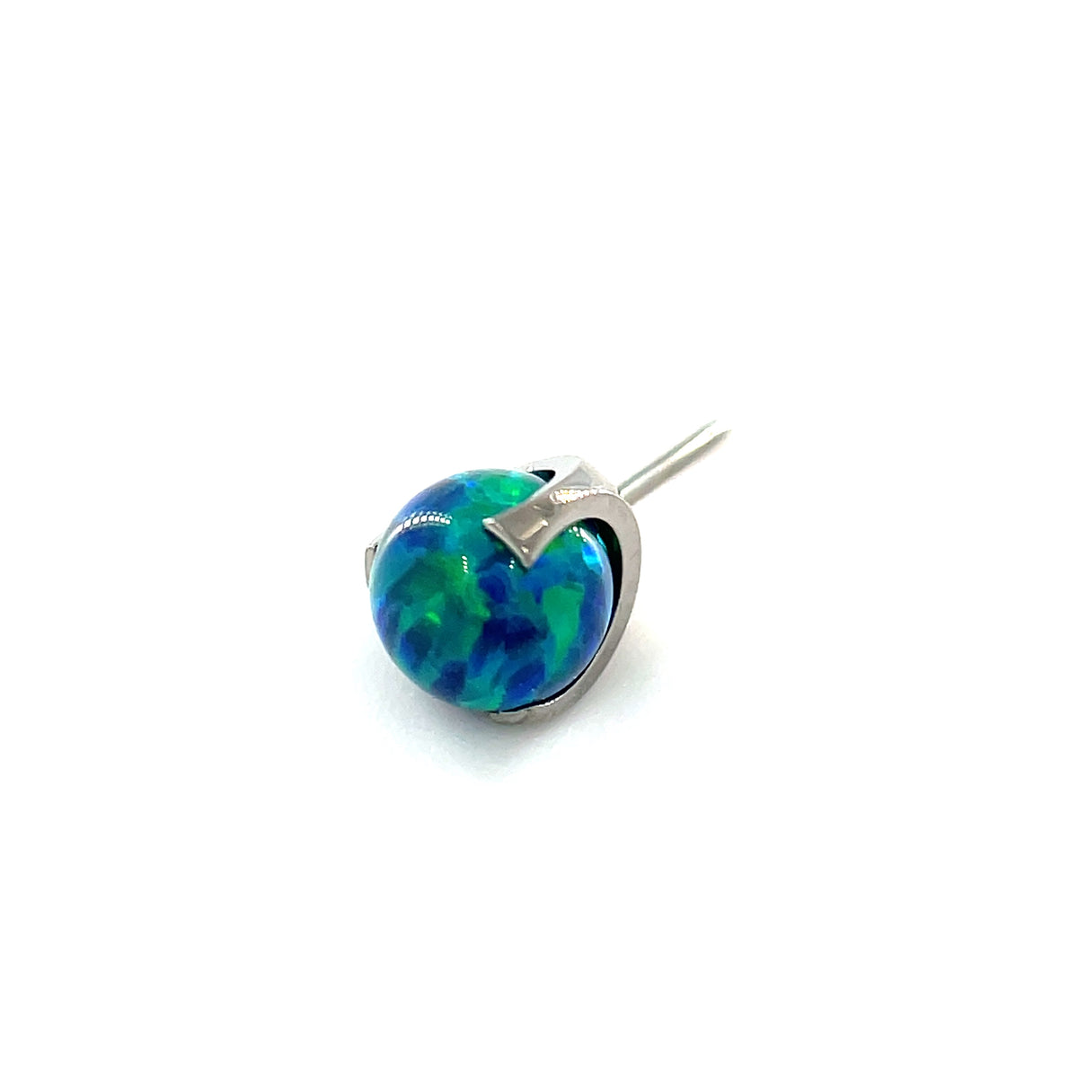 NeoMetal Peacock Opal Orb Gem Barbell