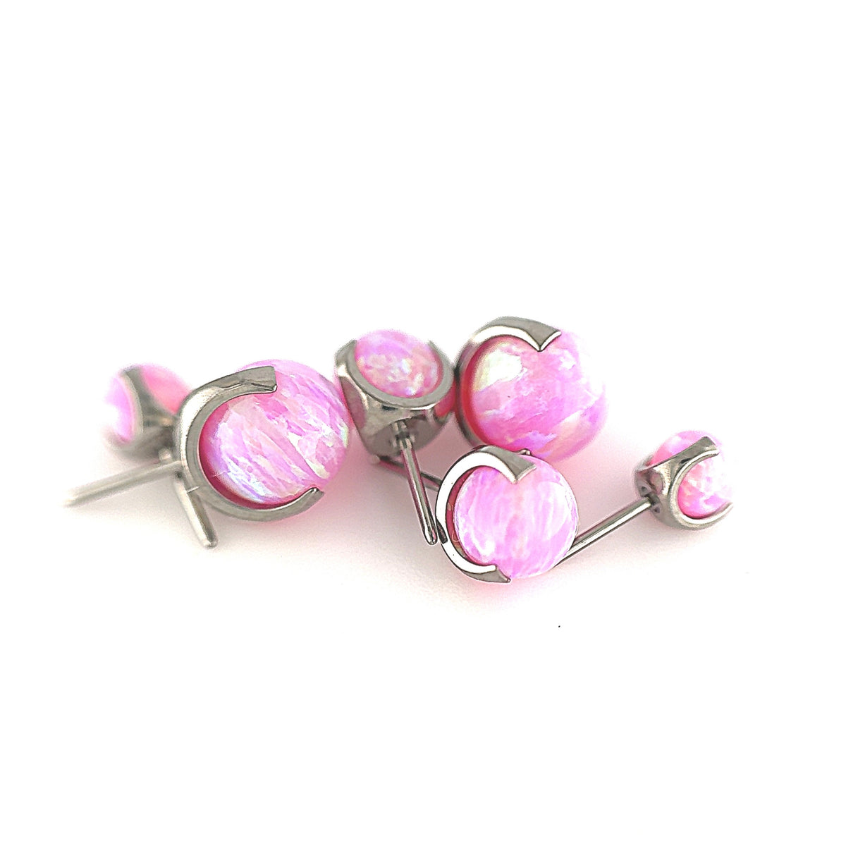 NeoMetal Pink Opal Orb Barbell