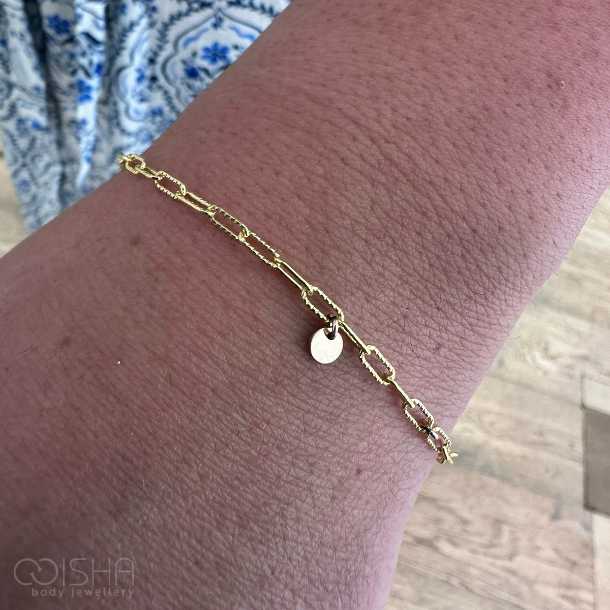 Perma Jewel 14/20 Gold Filled 2.5mm Patterned Cable Chain