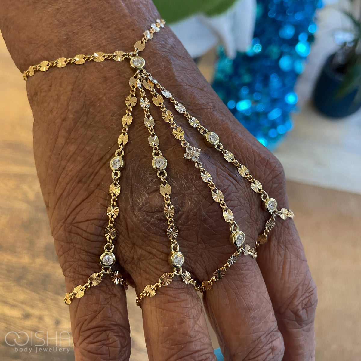 Perma Jewel 14ct Gold Vermeil CZ Birthstone Connector 4mm