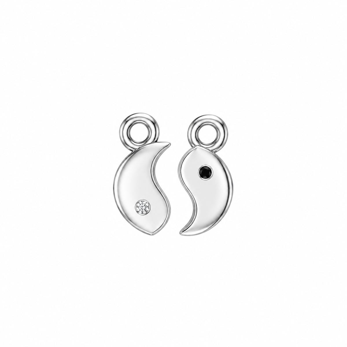 Perma Jewel Sterling Silver Yours and Mine Charm Set