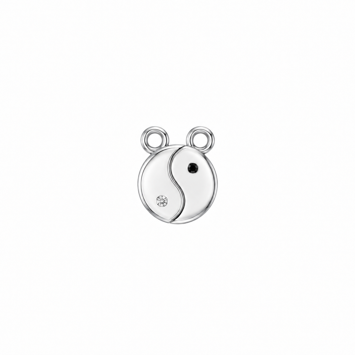 Perma Jewel Sterling Silver Yours and Mine Charm Set