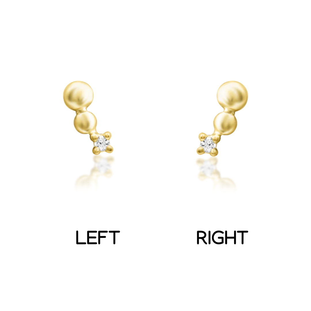 Junipurr 14ct Gold Spark CZ End