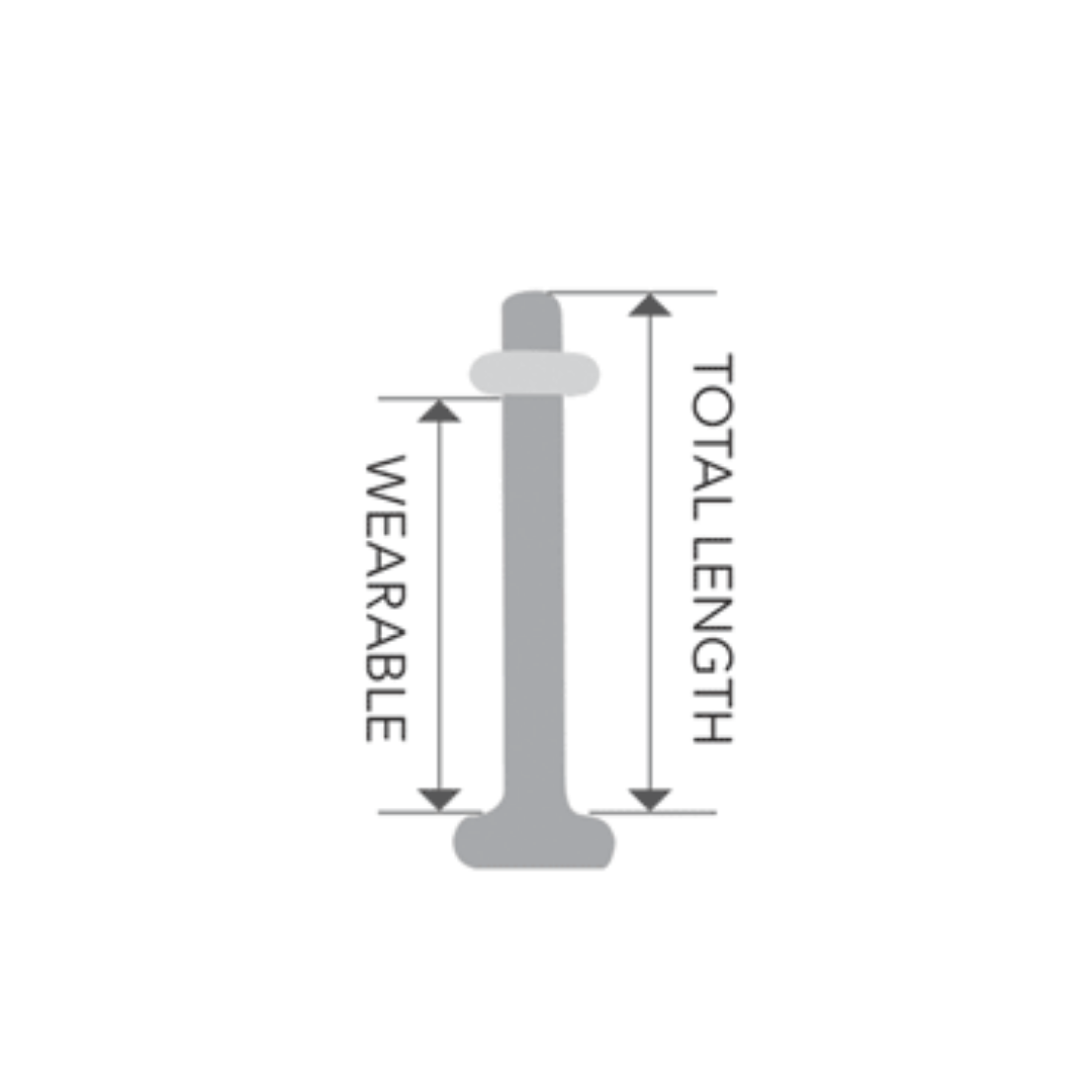 Gorilla Glass Labret Retainer Isha Body Jewellery