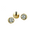 18ct Gold Bezel Set End - Isha Body Jewellery
