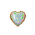18ct Rose Gold White Opal Heart End - Isha Body Jewellery