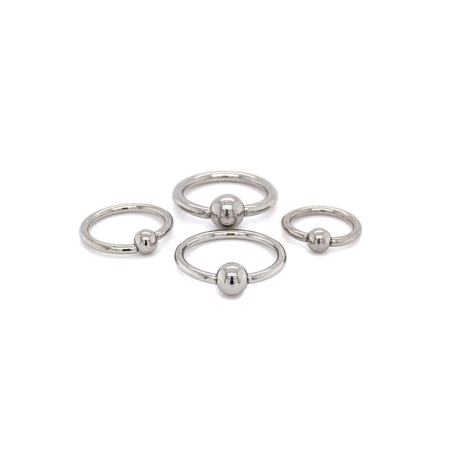 Industrial Strength Titanium Captive Bead Ring Rings