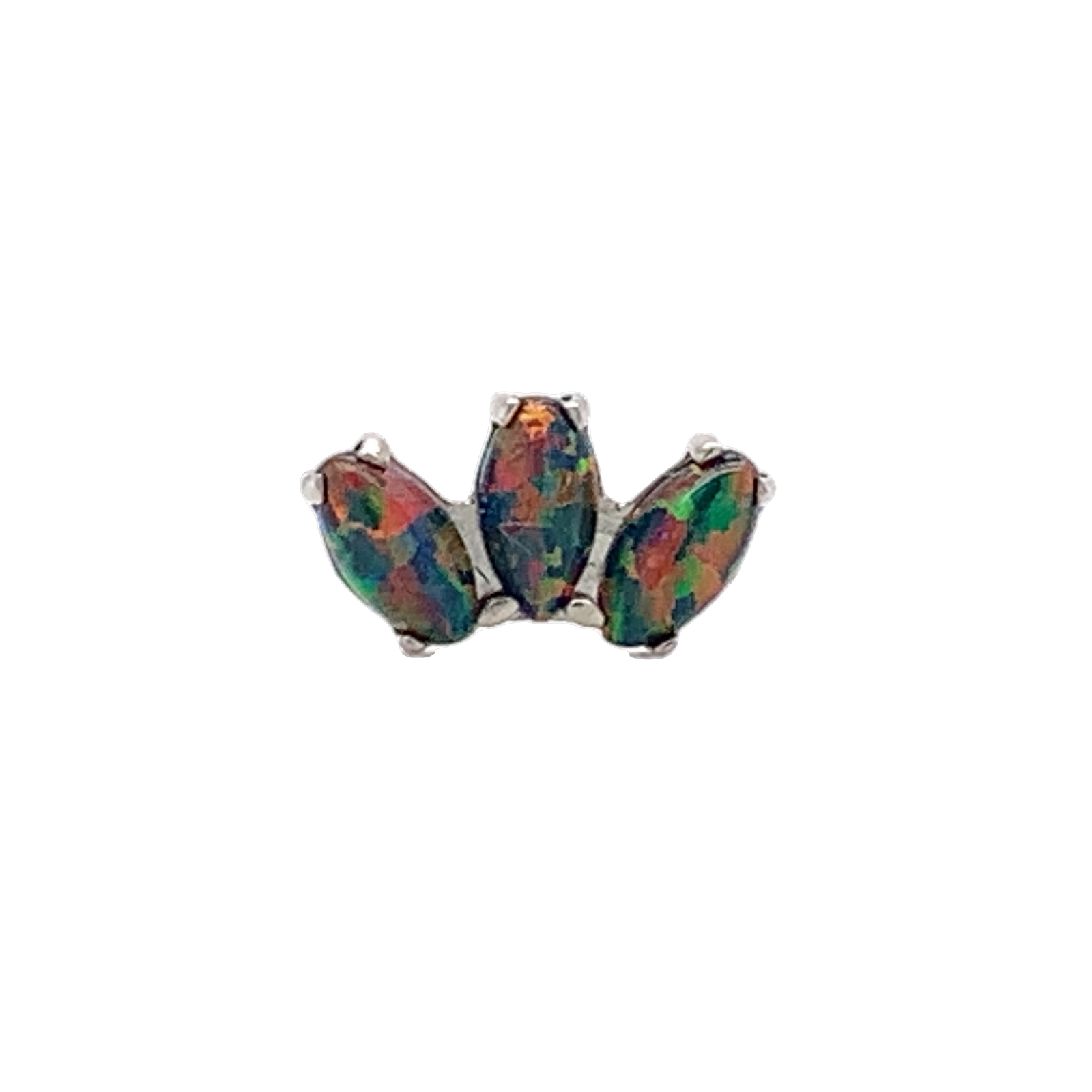 black opal marquise end by industrial strength at isha body jewellery 