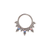 LeRoi Haute Couture Bijoux Niobium Lavender Opal & CZ Seam Ring - Isha Body Jewellery