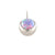 NeoMetal Nipple Bar with Lavender Opal Gems THREADLESS - Isha Body Jewellery