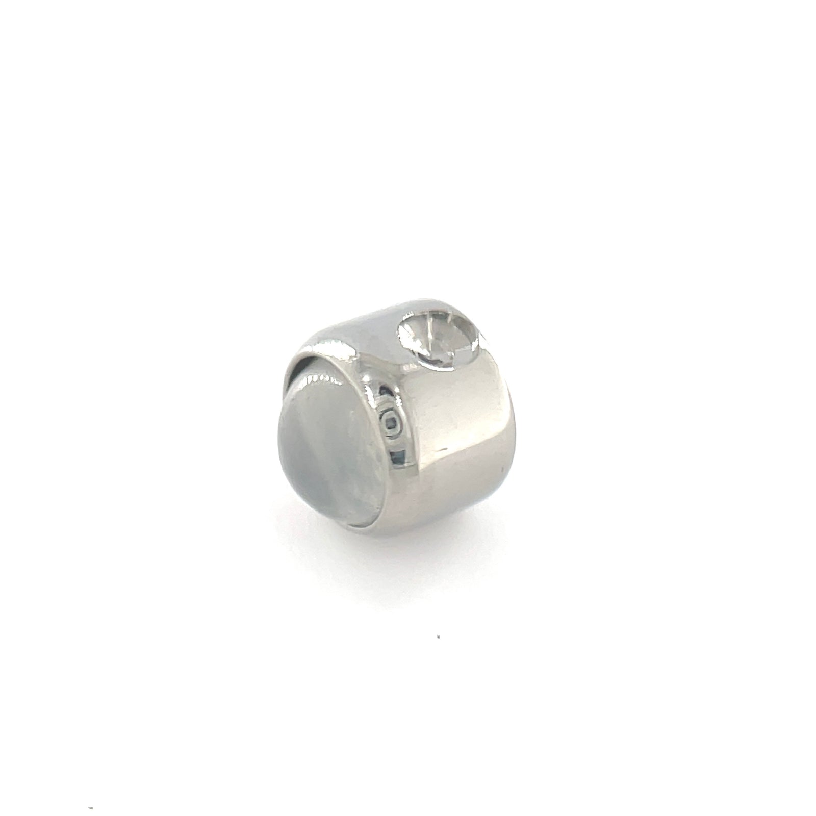 Titanium Moonstone Cabochon Gem Captive Bead Attachment