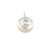 NeoMetal Nipple Bar with White CZ Gems THREADLESS - Isha Body Jewellery