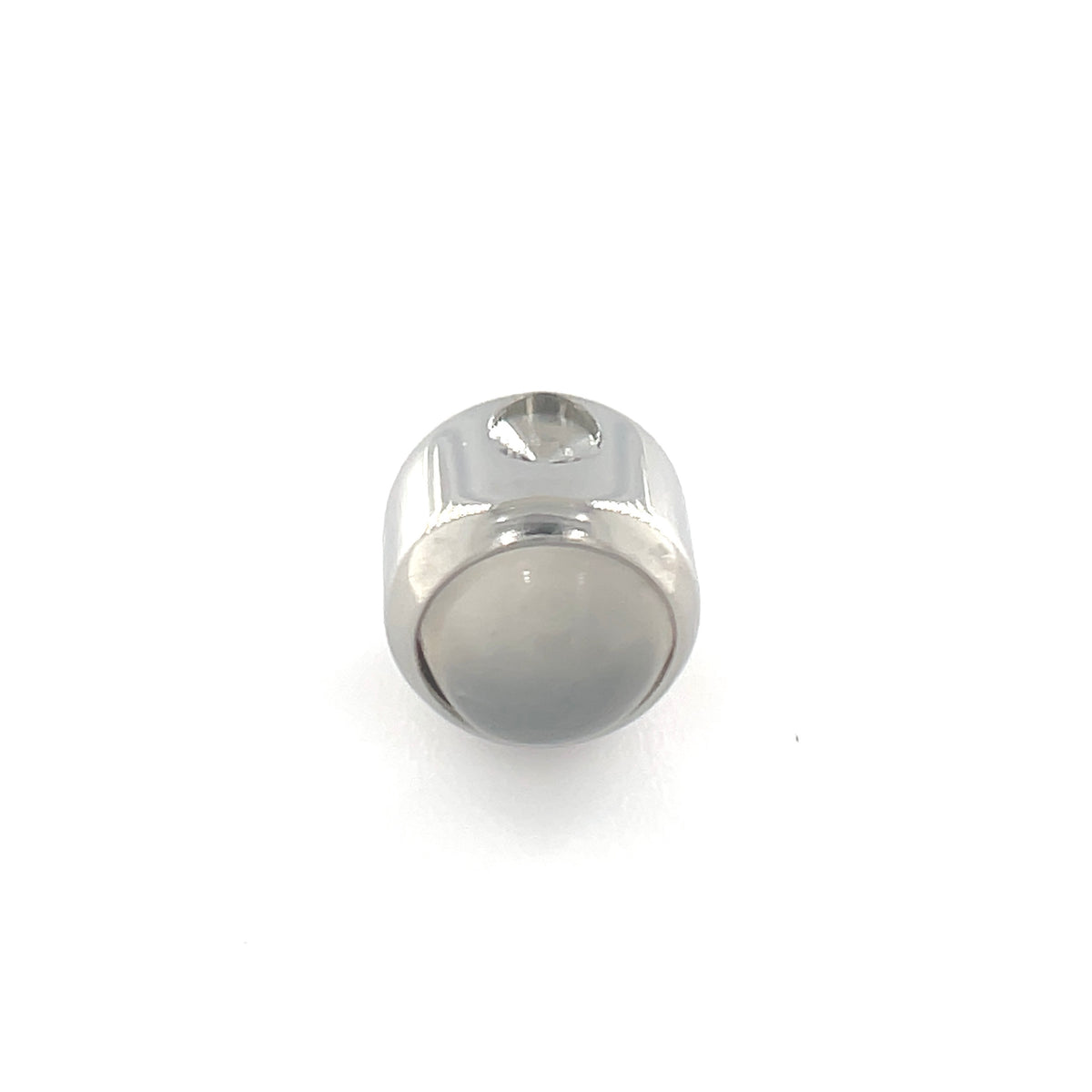 Industrial Strength Titanium Moonstone Cabochon Gem Captive Bead - Isha Body Jewellery