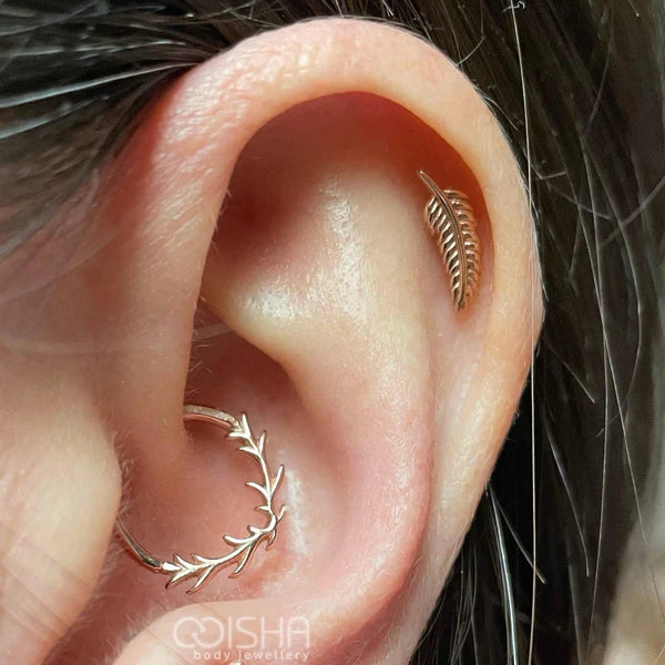 Feather 2025 helix piercing