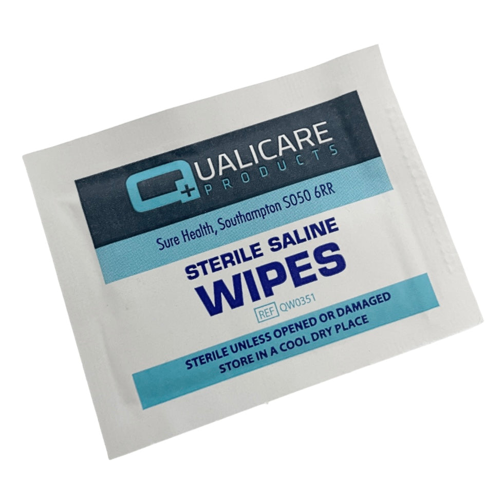 Qualcare Sterile Saline Cleansing Wipe