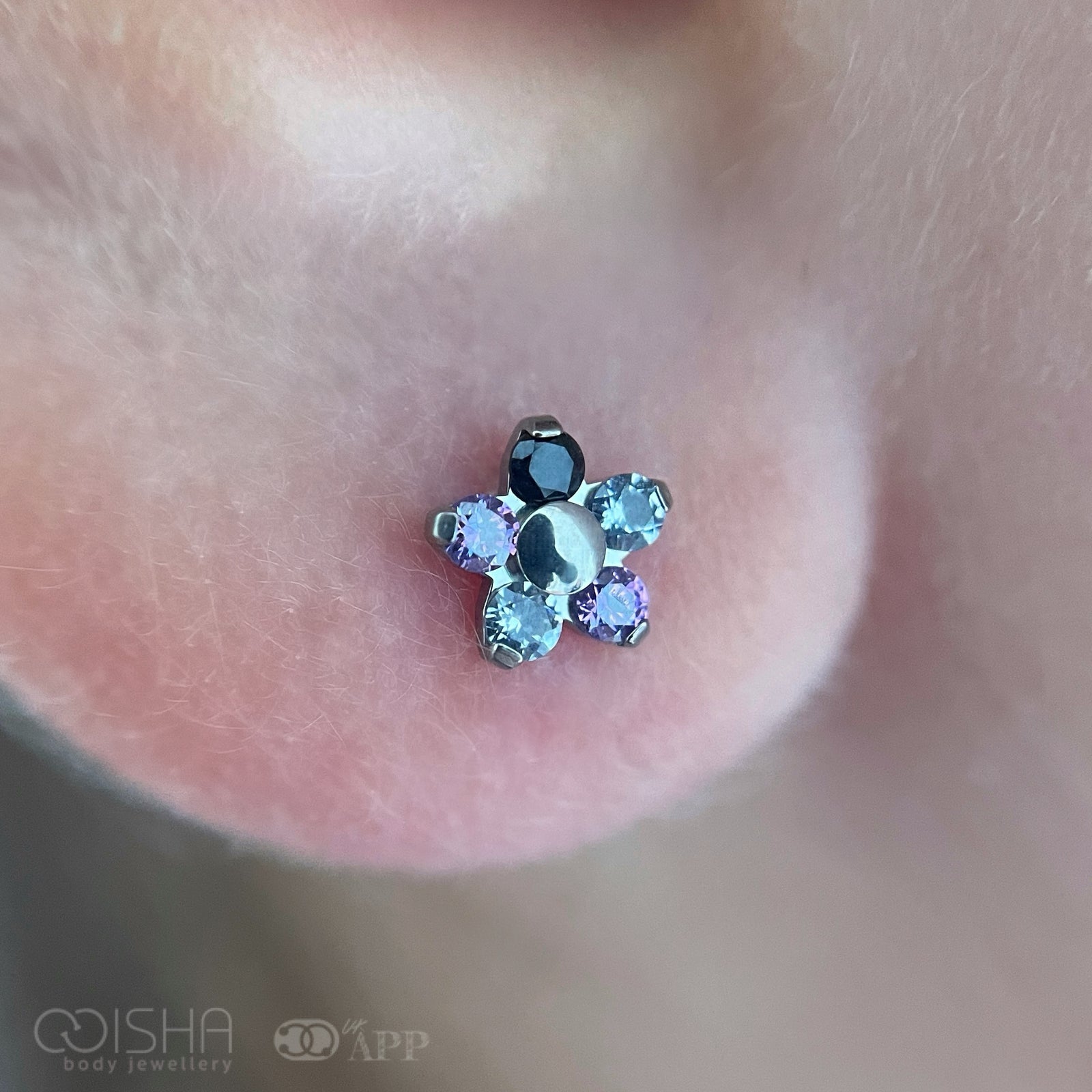 NeoMetal-asexual-Pride-Flag-flower-lgbtq+-isha-body-jewellery