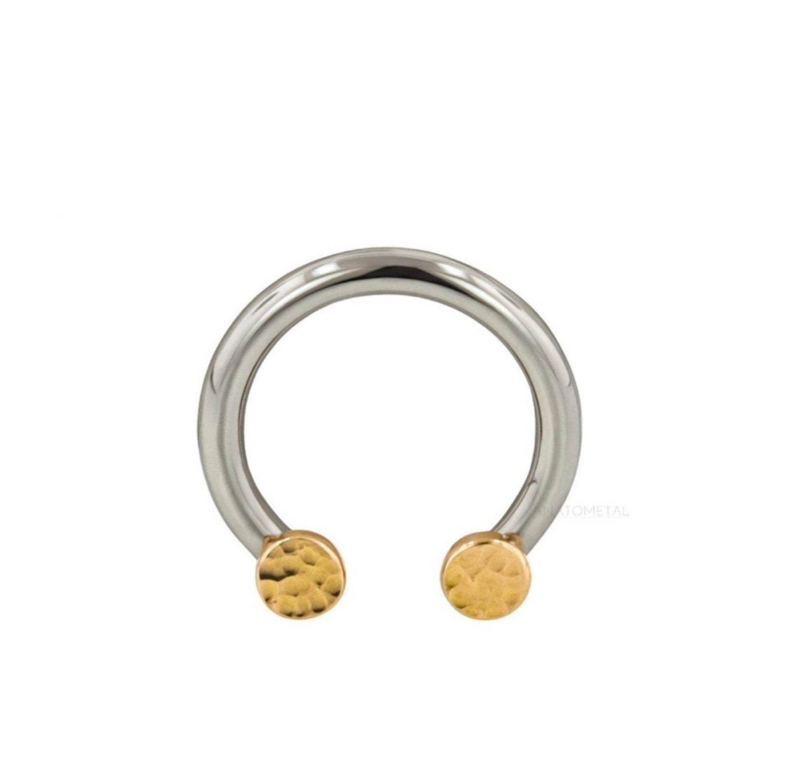 Ti Front set Circular Bar 2 Threads (Shaft Only) - Isha Body Jewellery