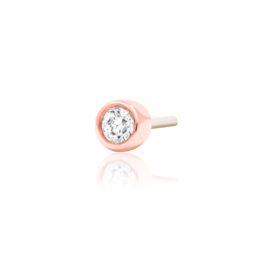 Junipurr 14ct Gold Bezel CZ End