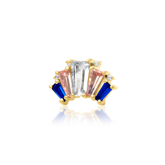 Junipurr 14ct Gold Bernadette End - Isha Body Jewellery