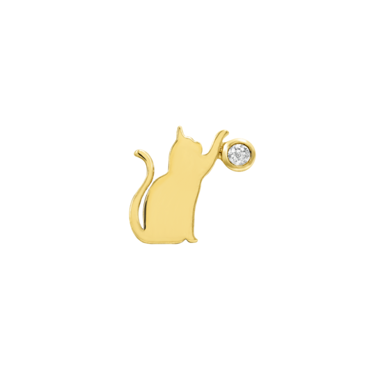 Junipurr 14ct Gold Cat Laser End