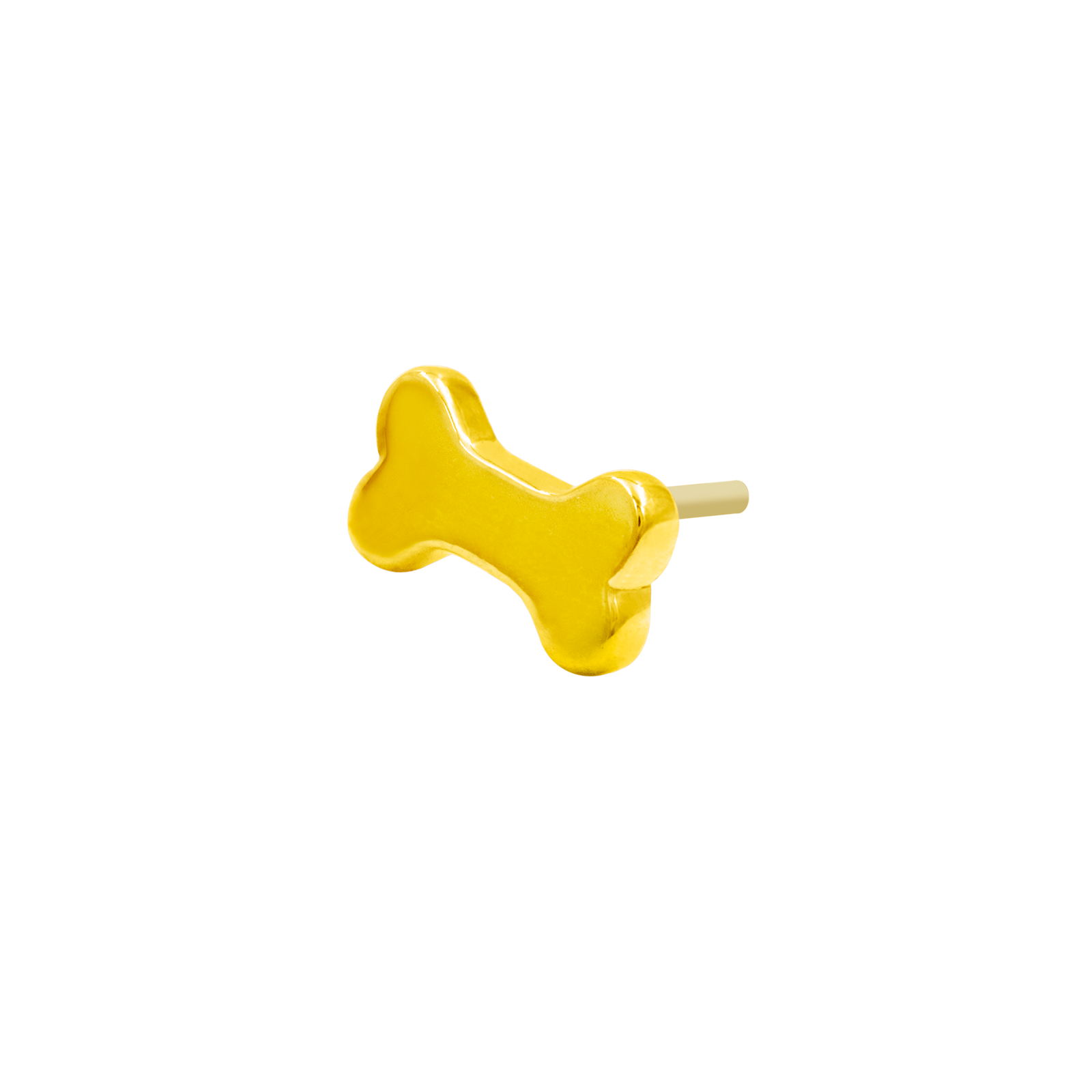 14ct Gold Dog Bone - Isha Body Jewellery