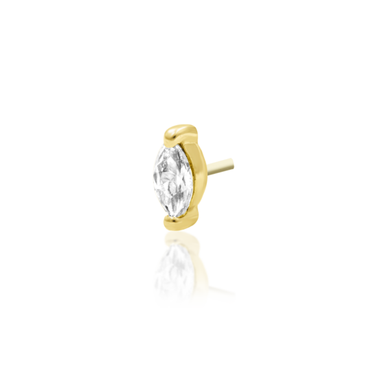 Junipurr 14ct Gold Marquise End