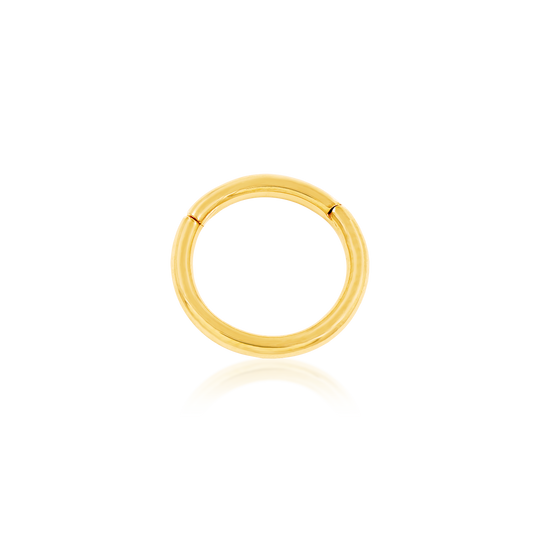 Junipurr 14ct Gold Plain Clicker - Isha Body Jewellery