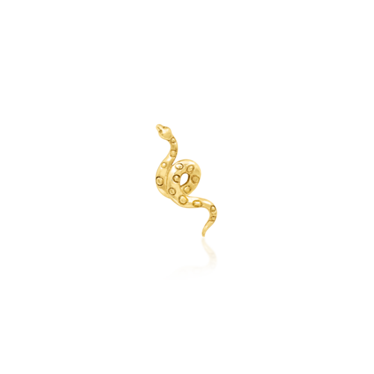 Junipurr 14ct Gold Textured Snake End