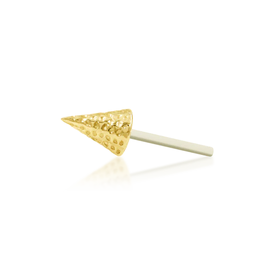 Junipurr 14ct Gold Textured Spike End