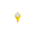 14ct Gold Tulip with Swarovski CZ stone - Isha Body Jewellery