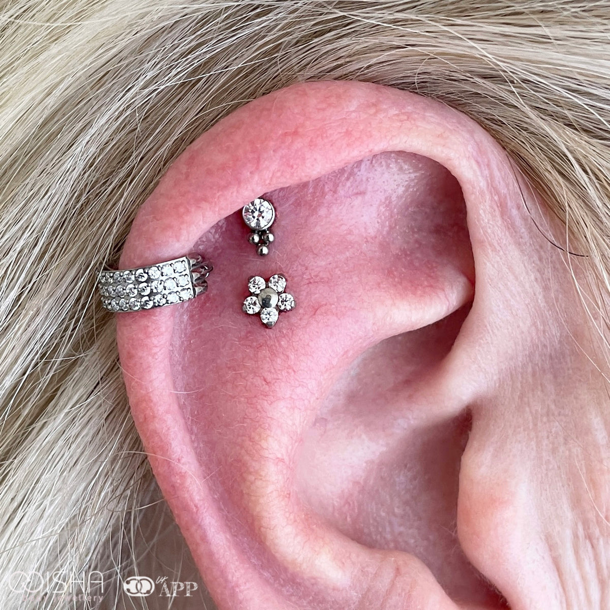 LeRoi Haute Couture CZ Tri-bead End