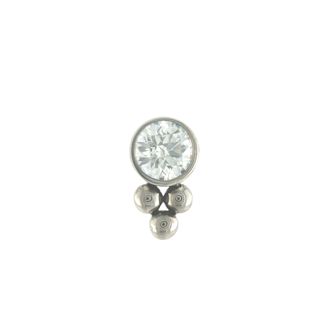 LeRoi Haute Couture CZ Tri-bead End